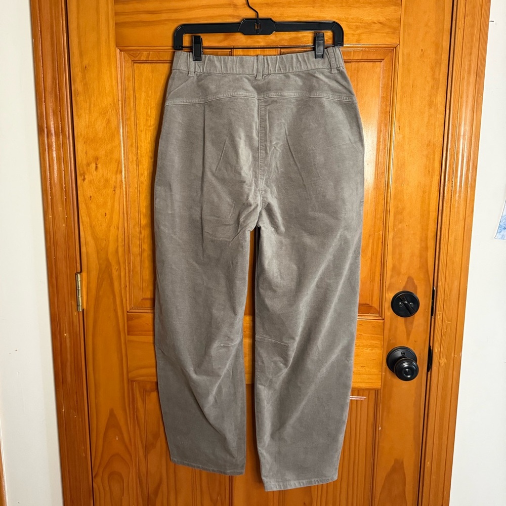Eileen Fisher Barrel Leg Stretch Organic Cotton Ankle Pants Reed NEW - Picture 11 of 11